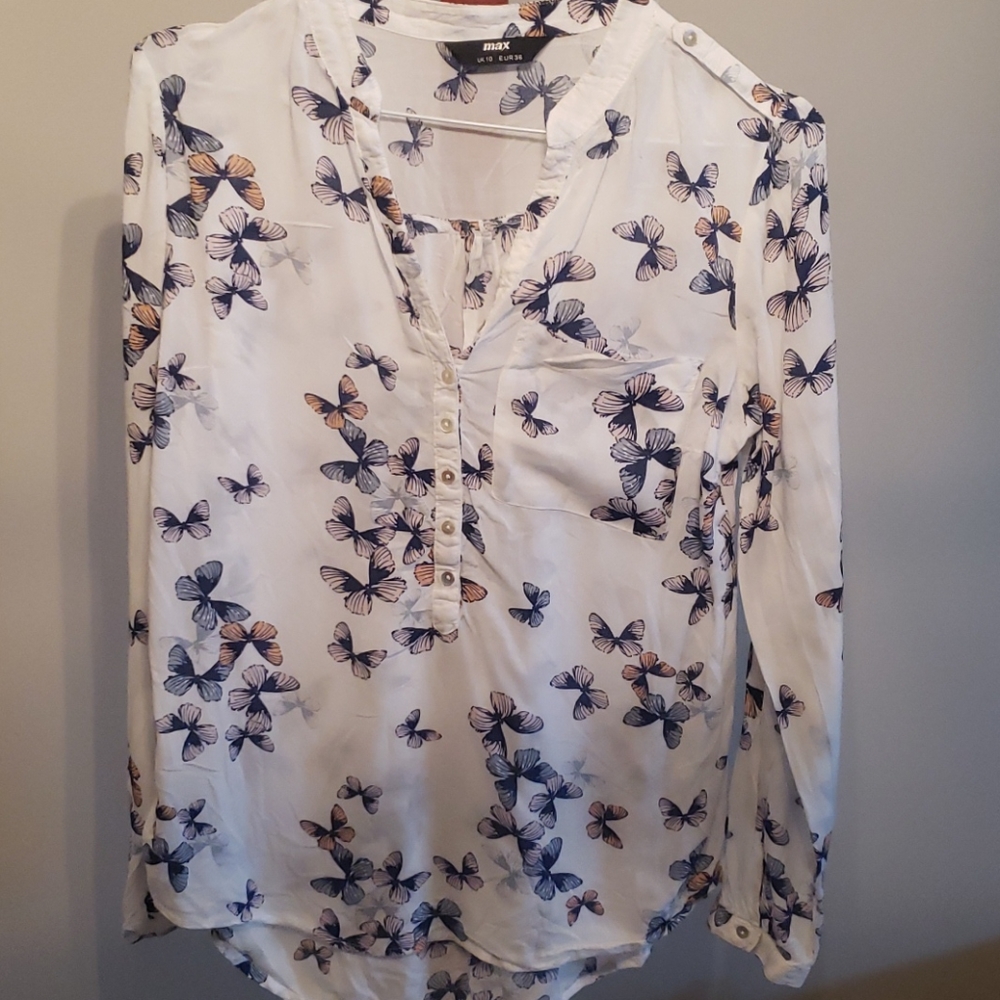 Butterfly design blouse